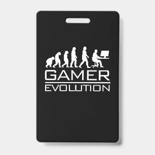 Gamer Gift Gamer Evolution ID Badge