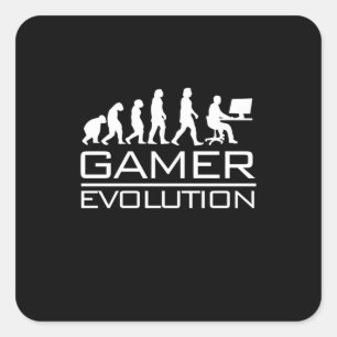 Gamer Gift Gamer Evolution Square Sticker
