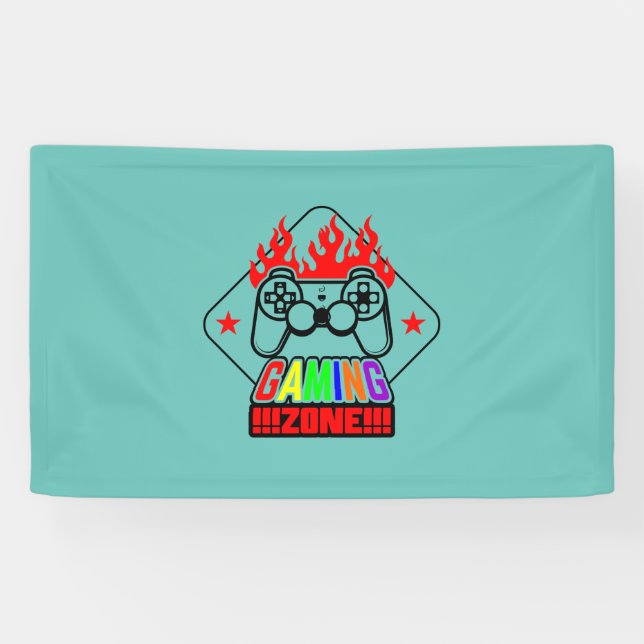 Gamer Gift Gaming Zone Banner (Horizontal)