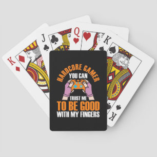 Gamer Gift Hardcore Gamer You Can Trust Me Playing Cards