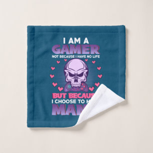 Gamer Gift I Am A Gamer Wash Cloth