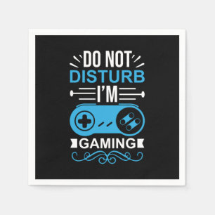 Gamer Gift I Am Gaming Napkin