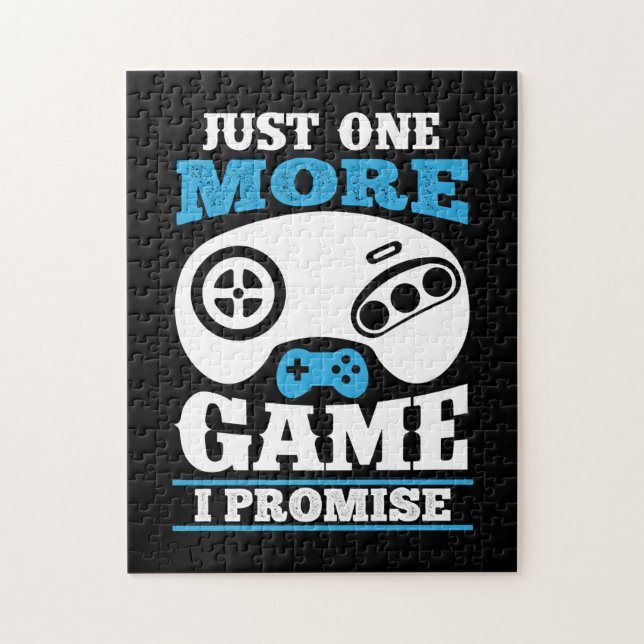 Gamer Gift Just One More Game I Promise Jigsaw Puzzle (Vertical)