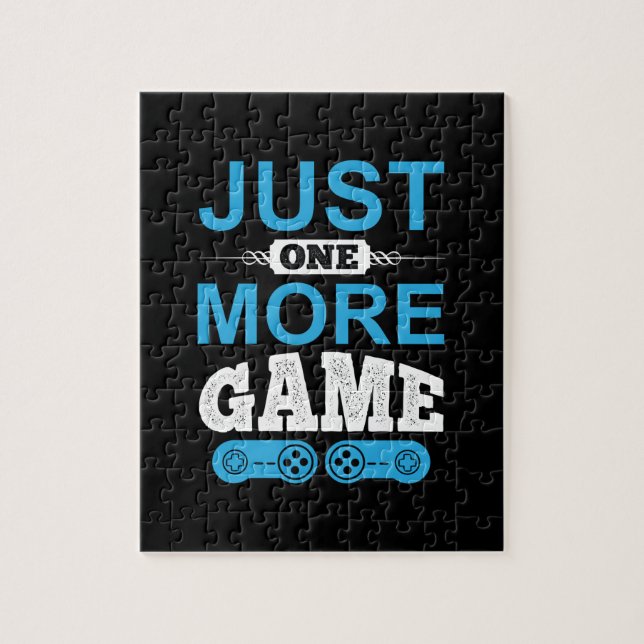 Gamer Gift Just One More Game Jigsaw Puzzle (Vertical)