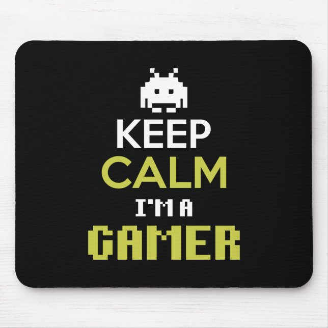 Gamer Gift Keep Calm I Am A Gamer Mouse Pad (Front)