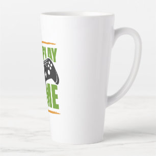 Gamer Gift Let's Play The Game Latte Mug