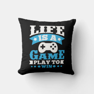 Gamer Gift Life Is A Game Cushion