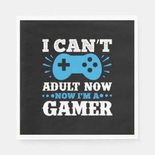 Gamer Gift Now I Am A Gamer Napkin