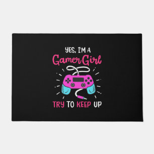 Gamer Gift Yes I Am A Gamer Girl Doormat