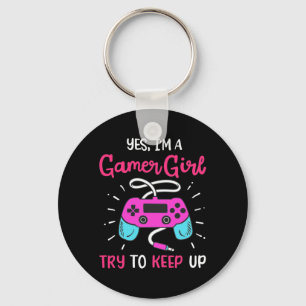 Gamer Gift Yes I Am A Gamer Girl Key Ring