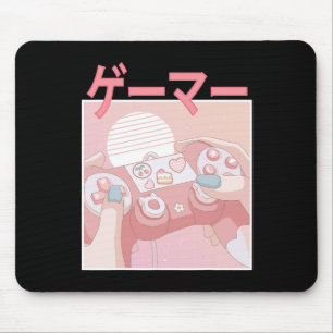 Gamer Girl Anime Kawaii Gaming Cute Video Game Wom Mouse Pad