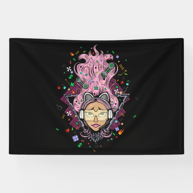 Gamer Girl Banner (Horizontal)