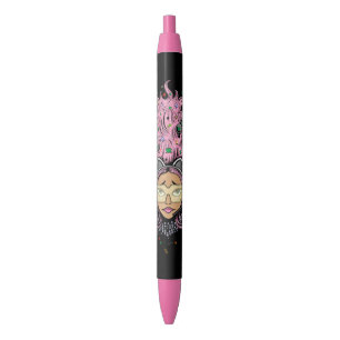 Gamer Girl Black Ink Pen