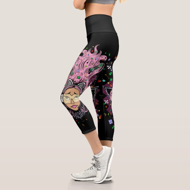 Gamer Girl Capri Leggings (Left)
