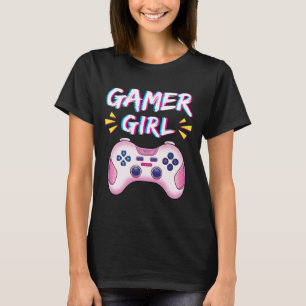 Gamer Girl Cute Pink Controller Video Game Girl Ga T-Shirt