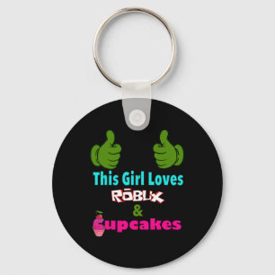 Gamer Girl Design Saying This Girl Loves Robux And Key Ring