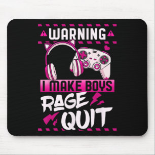 Gamer Girl Gaming Video Games Streaming Streamer  Mouse Pad