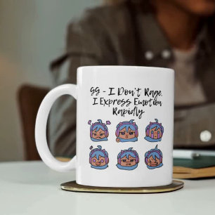 Gamer Girl I Don’t Rage Kawaii Gaming Humor Mug