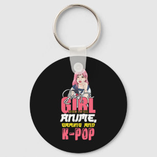 Gamer Girl Just A Girl Who Loves Anime Gaming And Key Ring