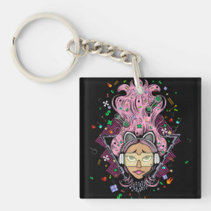 Gamer Girl Key Ring