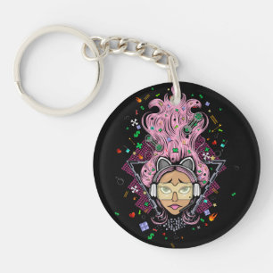 Gamer Girl Key Ring