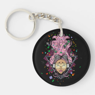 Gamer Girl Key Ring