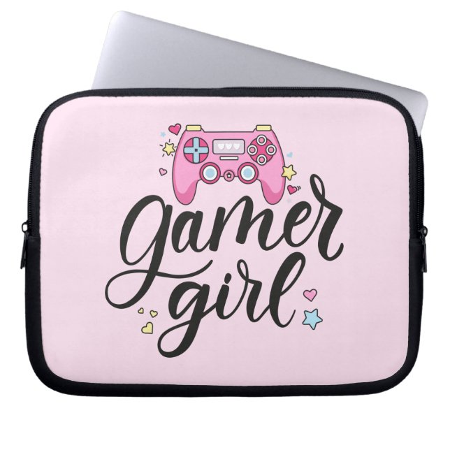 Gamer Girl Laptop Sleeve (Front)