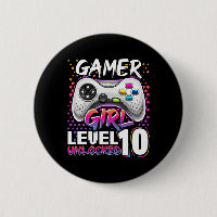 Gamer Girl Level 10 Unlocked Video Game Birthday G