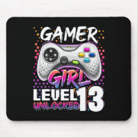Gamer Girl Level 13 Unlocked Video Game 13th Birth