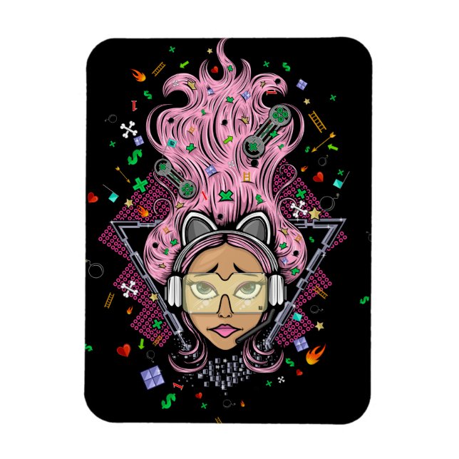 Gamer Girl Magnet (Vertical)