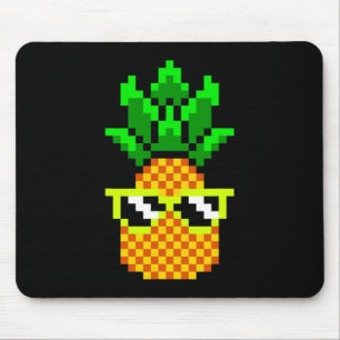 Gamer Girl Pineapple Sungles Retro 8-bit Video Gam Mouse Pad