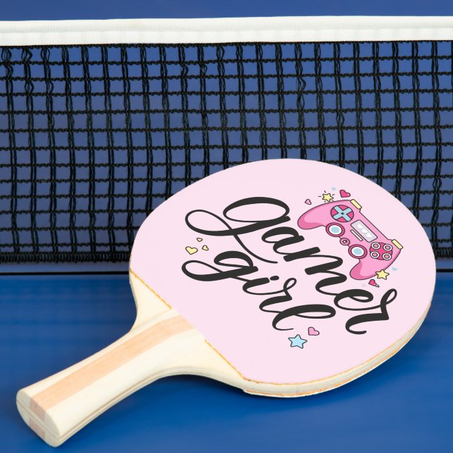 Gamer Girl Ping Pong Paddle (Insitu)