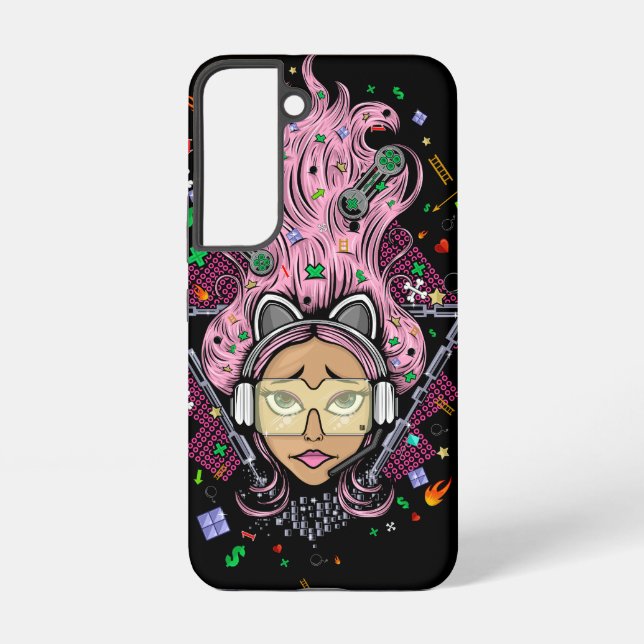 Gamer Girl Samsung Galaxy S22 Case (Back)