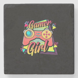 Gamer Girl Stone Coaster