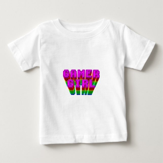 Gamer Girl Text Baby T-Shirt (Front)