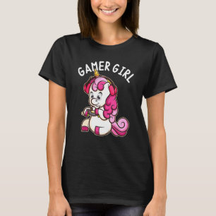 Gamer Girl Unicorn Gaming Cute Video Game Women T-Shirt