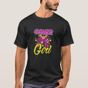 Gamer Girl Video Game Gaming Gamepad Controller Vi T-Shirt