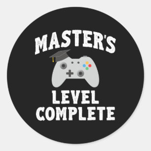 Gamer Graduate Graduation Classic Round Sticker