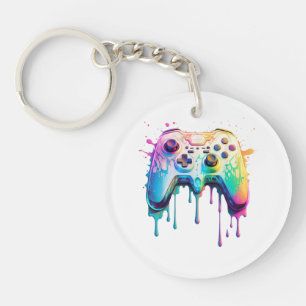 Gamer Graphic Video Game - Colourful Video Game Lo Key Ring