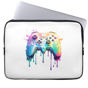 Gamer Graphic Video Game - Colourful Video Game Lo Laptop Sleeve