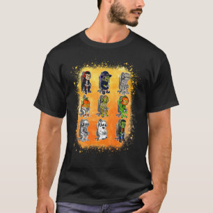 Gamer Halloween Skeleton Vampire Gaming Mummy Boys T-Shirt