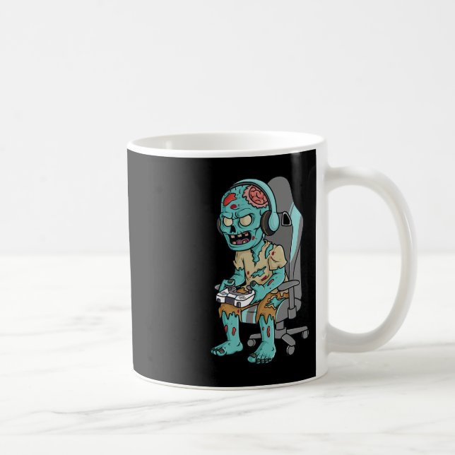 Gamer Halloween Zombie Scary Gaming Boys Kids Teen Coffee Mug (Right)