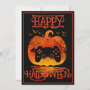 GAMER HAPPY HALLOWEEN GAMING COSTUME EVENT INVITATION