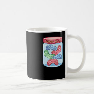 Gamer Happy Pills Sticker  Coffee Mug