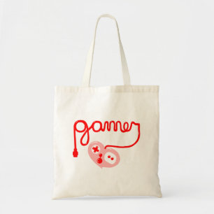 Gamer Heart Tote Bag