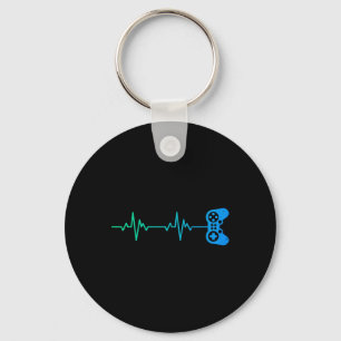 Gamer Heartbeat Cool Video Game Controller For Ner Key Ring