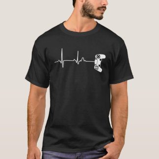 Gamer Heartbeat For Video Game Players T-Shirt