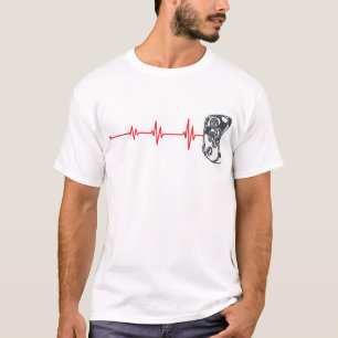 Gamer Heartbeat Funny Cool Video Games Gaming Vint T-Shirt