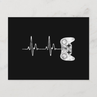 Gamer Heartbeat Video Game Lover Enclosure Card