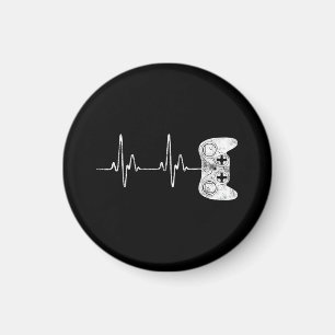 Gamer Heartbeat Video Game Lover  Magnet